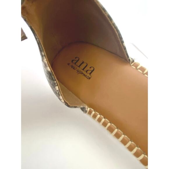 a.n.a Taupe Espadrille Sandals 8.5 But Can Fit 9. - Picture 4 of 7